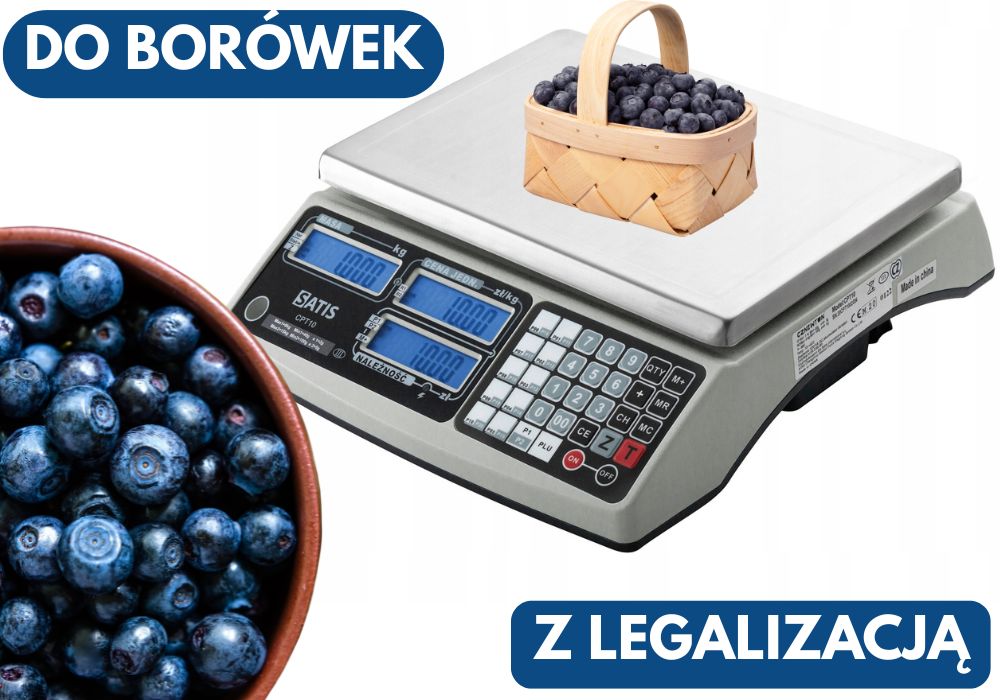 Waga do truskawek z legalizacją do 2028 roku do borówek na bazar targ