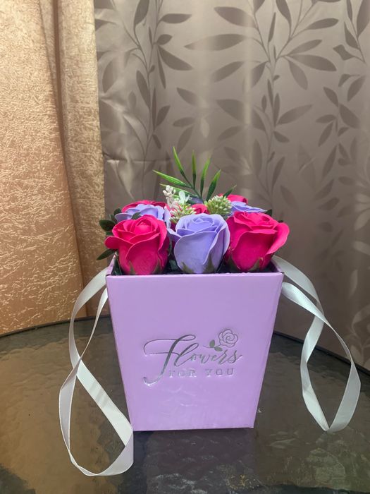 Букеты из мыльных роз