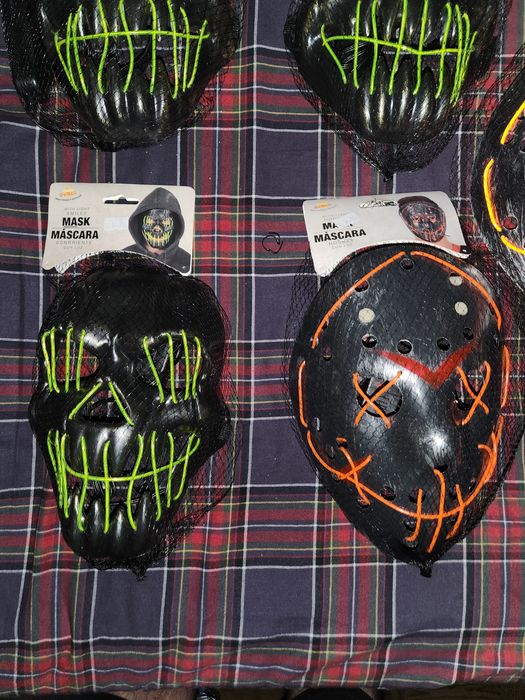 Máscaras de Halloween/Carnaval com luz