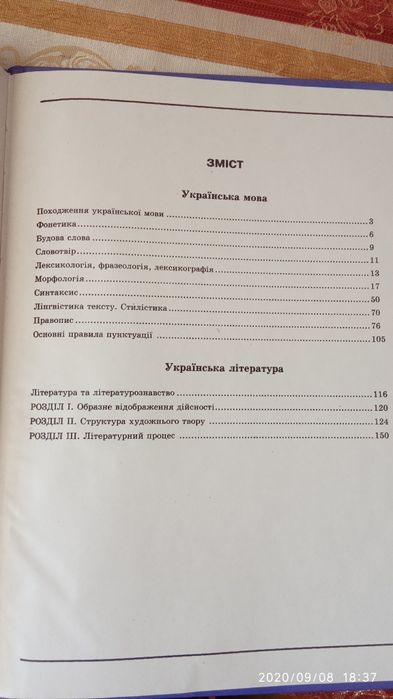 Довідник школяра. Українська мова та українська література.