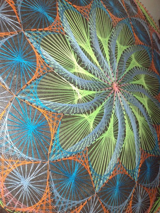 Painel decorativo em filigrama, "Mandala Mentor Star" 60/cm UV ativa