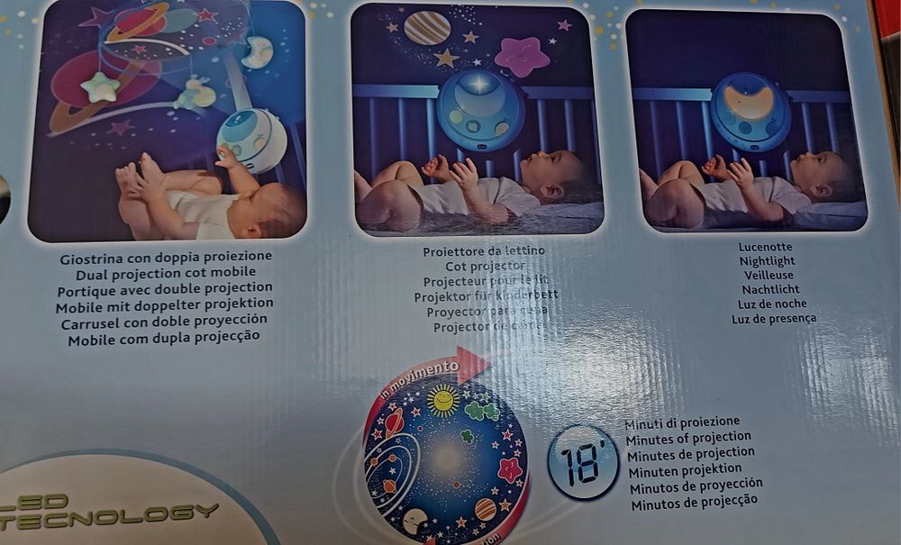 Chicco projetor luzes e música