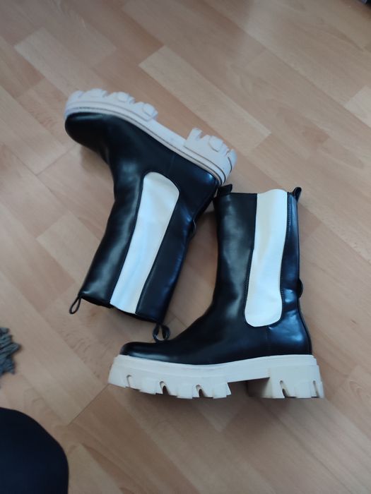 Czarne botki jak nowe