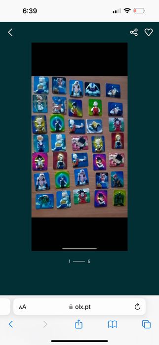 Dragon ball flash com caixa tazos cromos