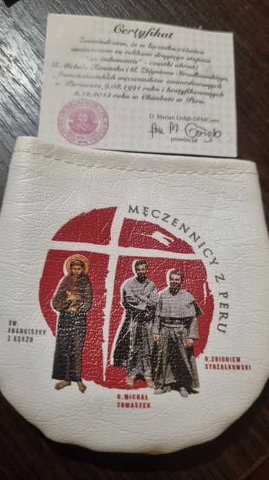 Różaniec relikwia Męczenników z Peru