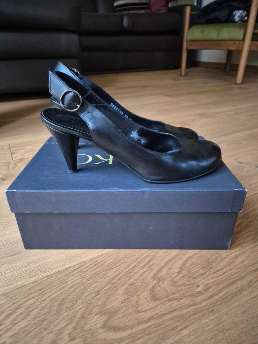 Czarne buty damskie letnie szpilki