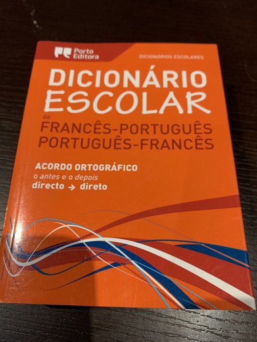 Dicionário Escolar Inglês-português, português- inglês  Francês-port