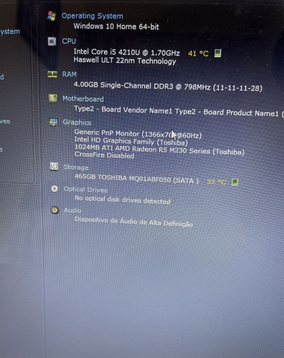 Toshiba Satellite L50-B - Core i5