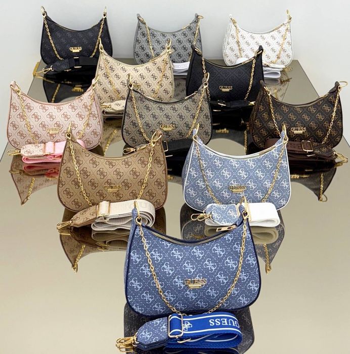 Жіноча сумка Guess кросбоді з ремненем через плече різні кольори