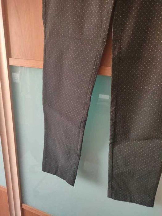 Calças jacquard Zara S novas