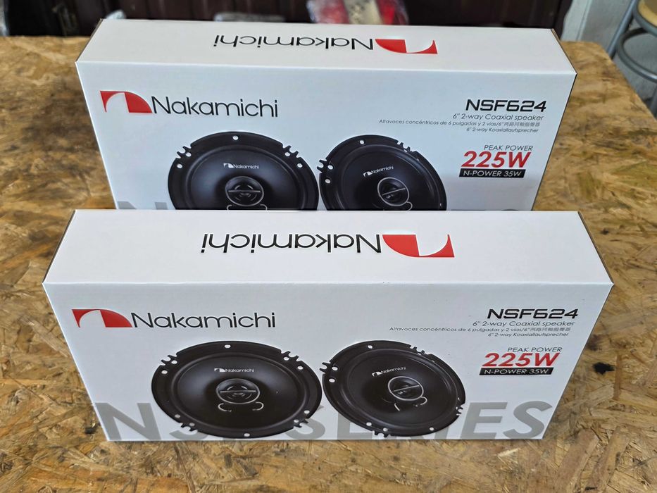 głośniki samochodowe Nakamichi 6 cali NOWE  fabryczny komplet