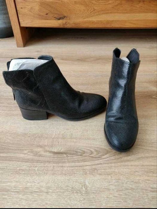 Clarks botas de tornozelo pretas 36 ou 35,5
