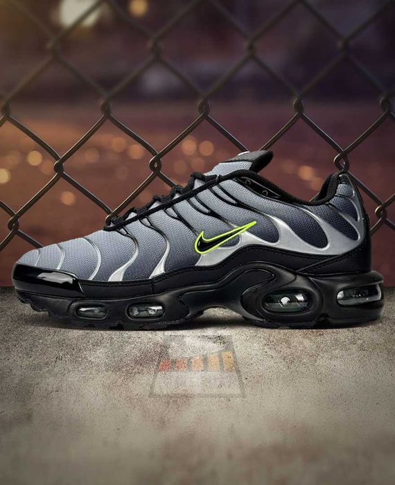 Кросівки Nike Air Max Plus Tn Black Grey Silver | Найк Аір макс плюс тн чорні, сірі, білі [41-46]