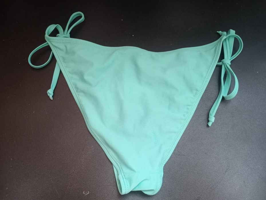 Turkusowy dol od bikini , wiązany, rozmiar S