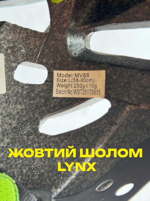 Велошолом та велозапчастини