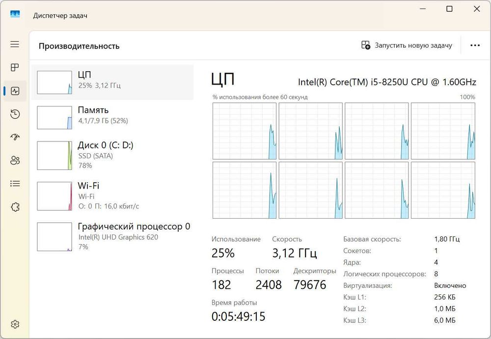 Dell Latitude 3390 2in1 i5-8250U(4/8)/8Гб/256Гб/13.3"/FHD IPS Touch/нова АКБ 3.5г+