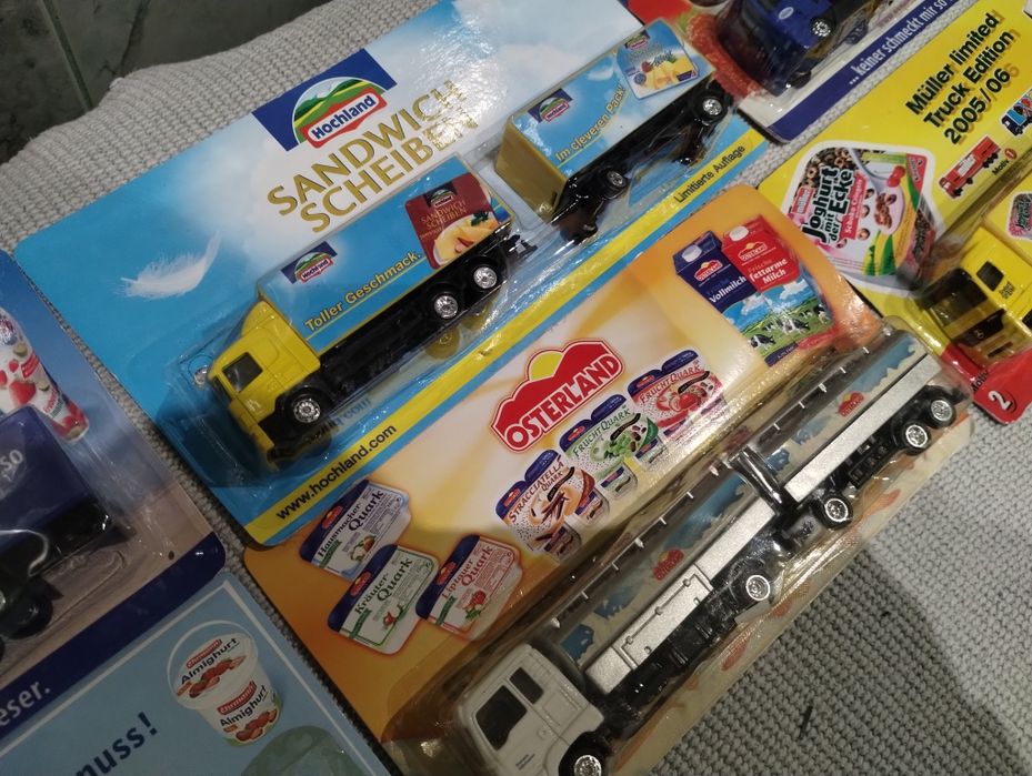 Resoraki ciężarówki tir MAN Mercedes Scania 6szt.