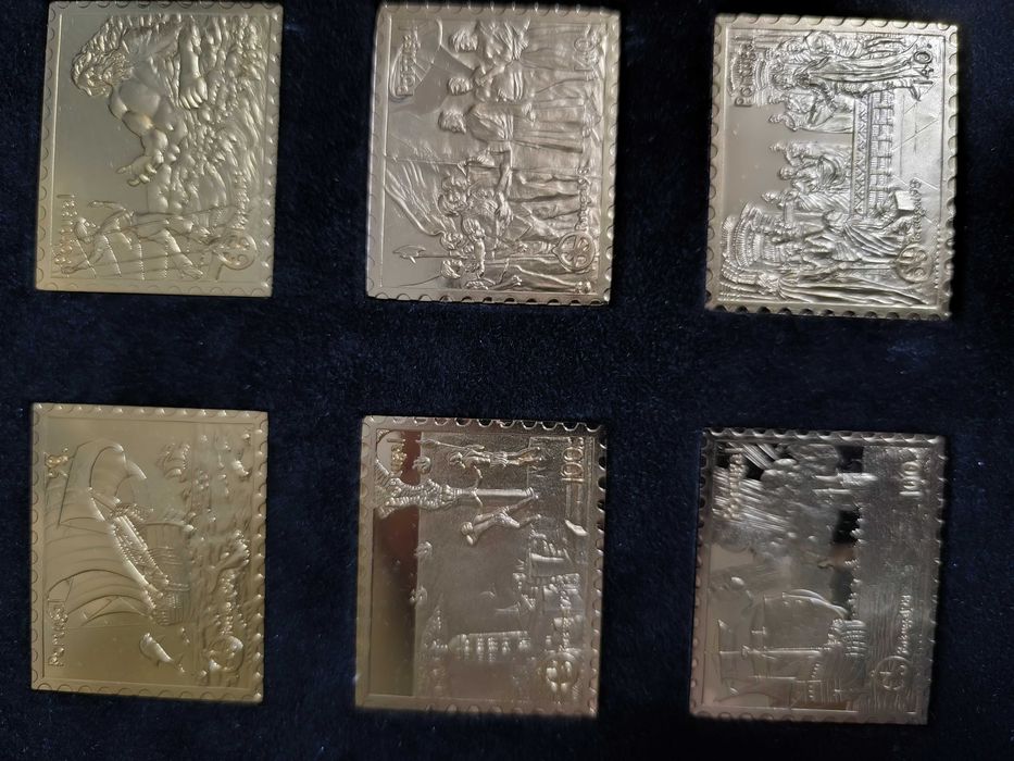 Coleção de selos de prata relativos à comemoração dos 500 anos do descobrimento do caminho marítimo para a Índia dia
