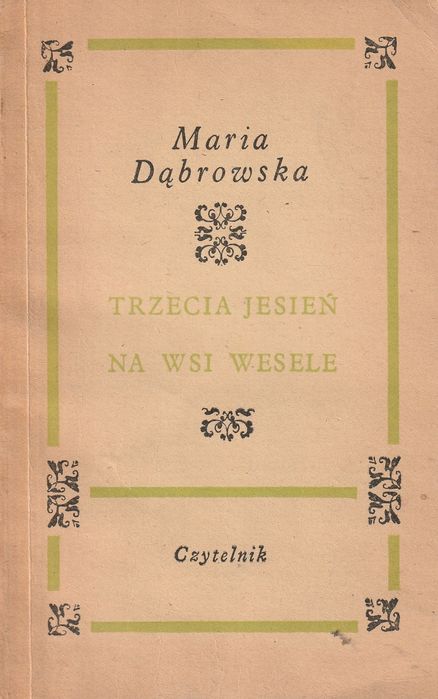 Trzecia Jesień Na Wsi Wesele M Dąbrowska Ax21132