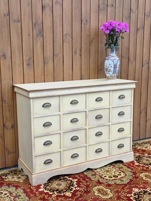 Komoda vintage z szufladami jasna 125 cm #1994 Stylowy Węgrów