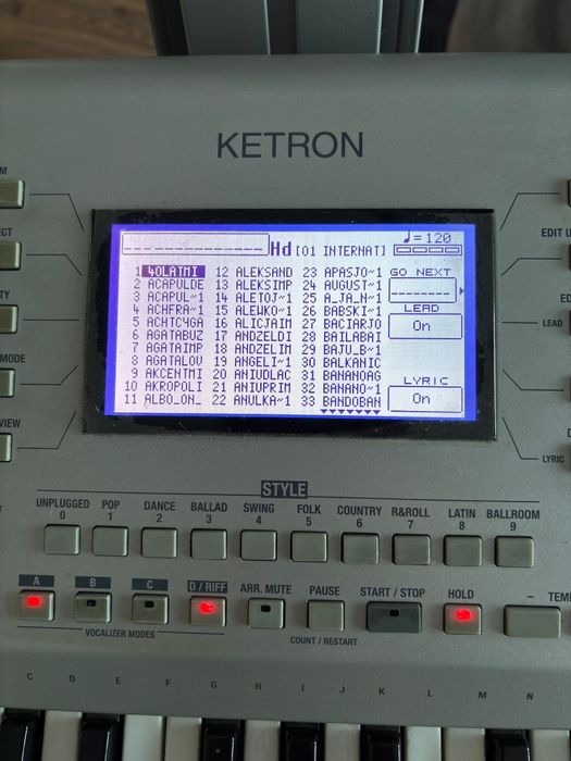Ketron sd 5 HD instrument