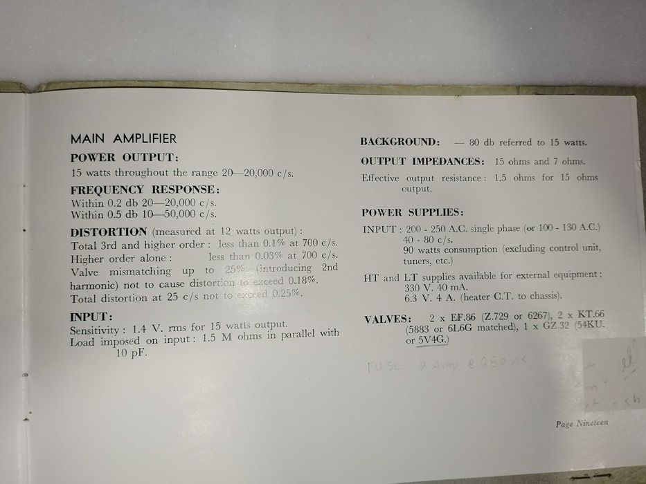 QUAD II amplificadores à Válvulas