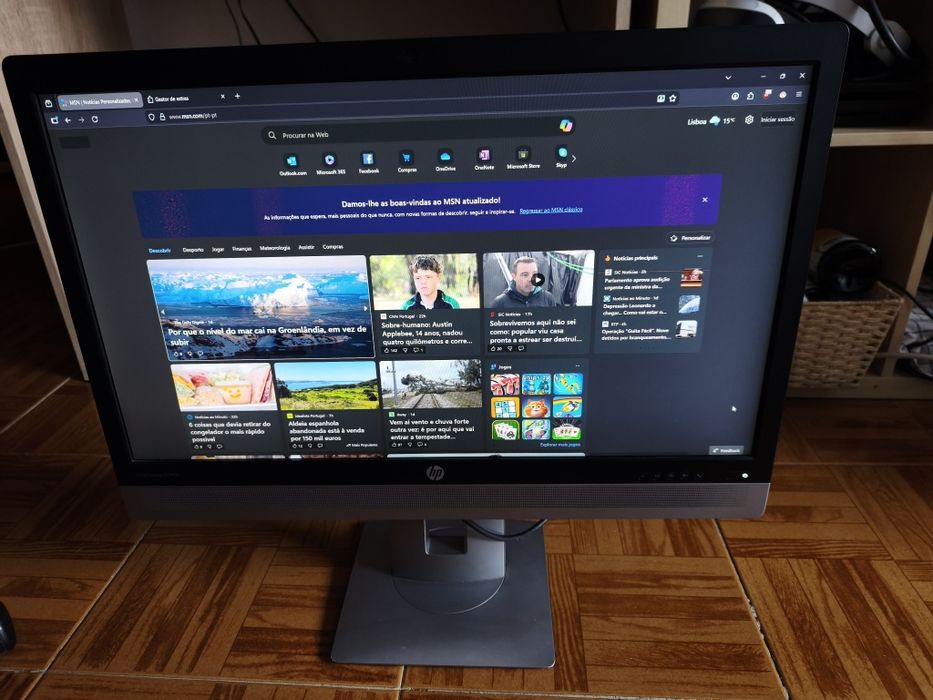 Monitor HP EliteDisplay E240c 24 polegadas com webcam442791708140523520