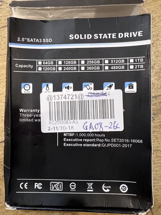 SSD 4TB 2.5" SATA III - Disco Rígido Interno (Novo/Selado)
