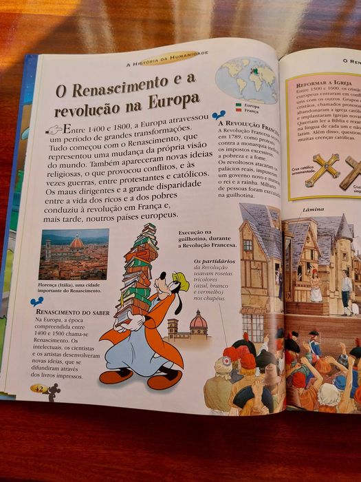 A História da Humanidade, Disney, livro didático / educativo