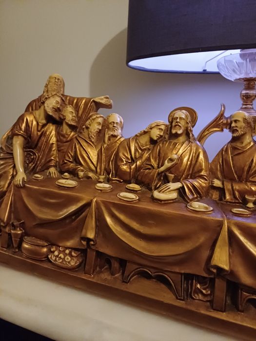 Ceia de cristo dourada