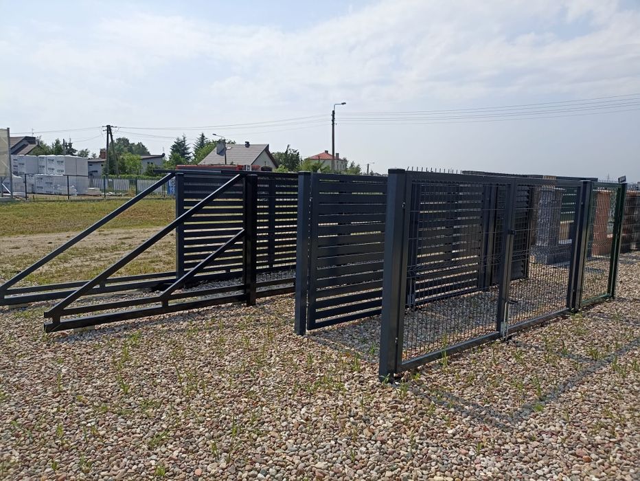 Ogrodzenia panelowe panel bramy furtki słupki płot palety