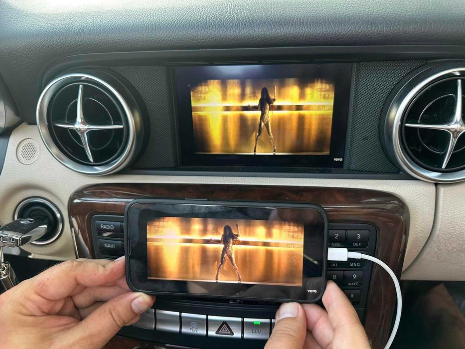 Mercedes Carplay Android Auto B C CLS E G ML SL SLK BOX Polskie Menu
