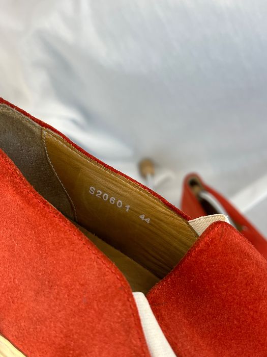 Comme des Garcons Suede Slip On Shoes замшеві сліпони Ком де Гарсон