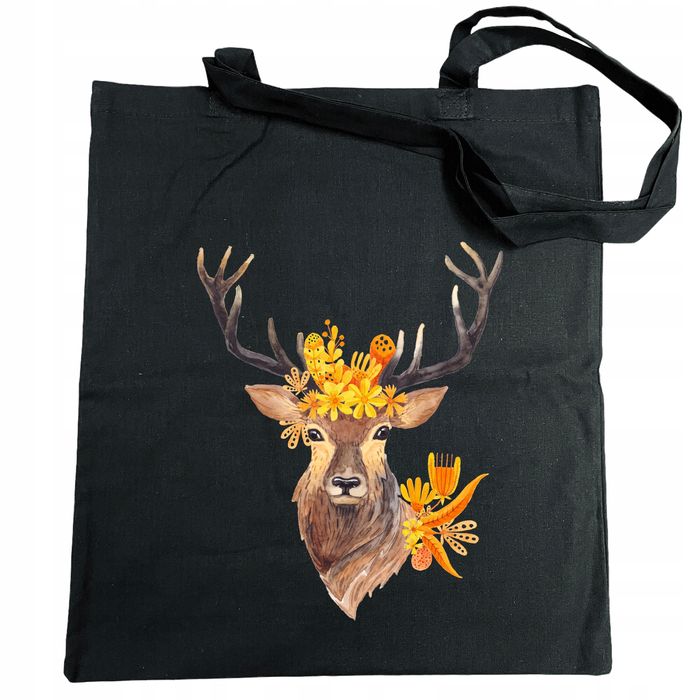torba na zakupy piękny jeleń modna