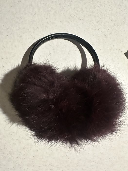 Натуральные меховые наушники