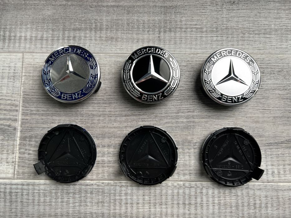 Колпачки заглушки в колеса диски Мерседес 75мм, 60мм ковпачки Mercedes