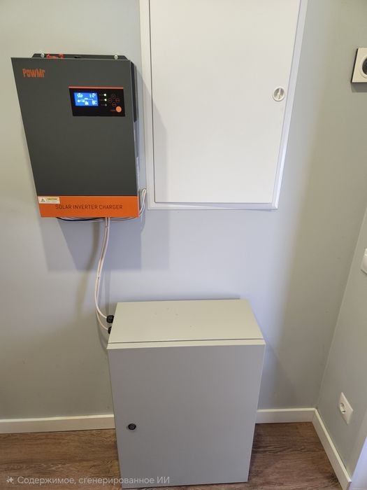 Комплект рез. живлення, гібрідний інвертор PowerMR 5,5 Kwt + АКб 6 Кwt