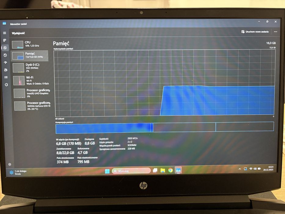 HP Pavilion gaming I5-10300H • 16GB RAM • SSD 1TB • GTX 1650 Ti