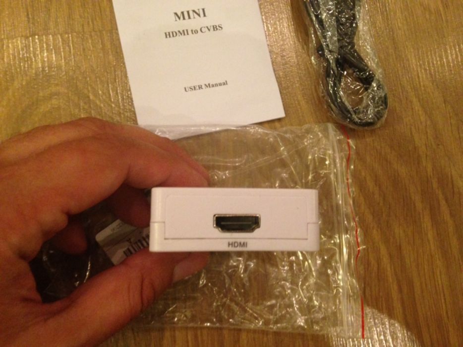 Новый качественный конвертер HDMI to AV (RCA "тюльпан") 720p/1080p