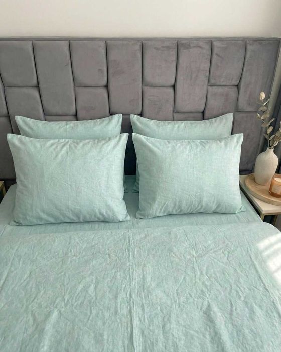 Постільна білизна Варена Бавовна. Колір М'ята, Тіффані. Власне пошиття