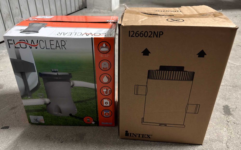 Piscina INTEX + Bomba Bestway Flowclear + Kit Manutenção