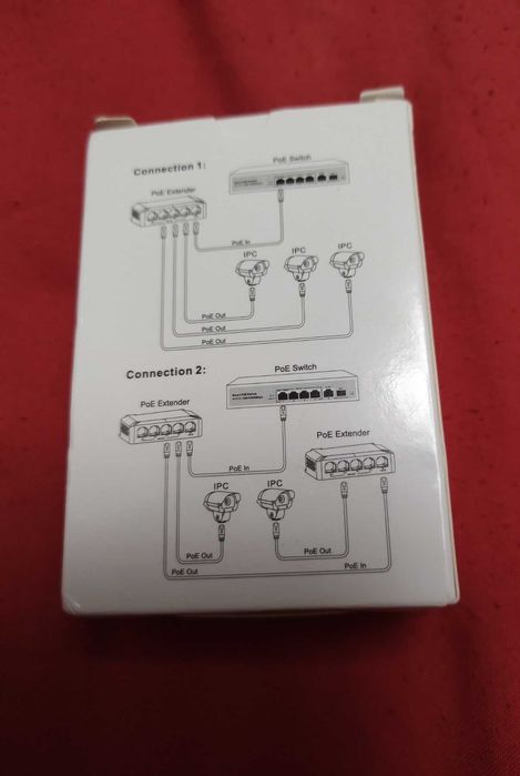 3-х портовый POE коммутатор, POE свитч на Din рейку