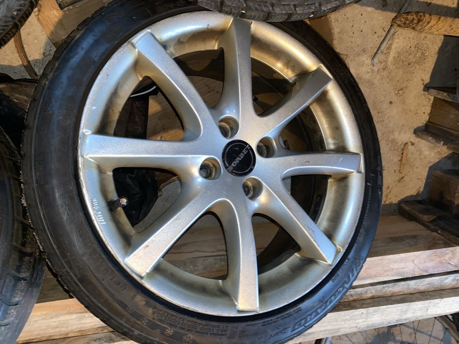 Jogo 4 Jantes BORBET 16" 4x100 com Pneus Nexen 195/45R16 (Inverno/M+S)