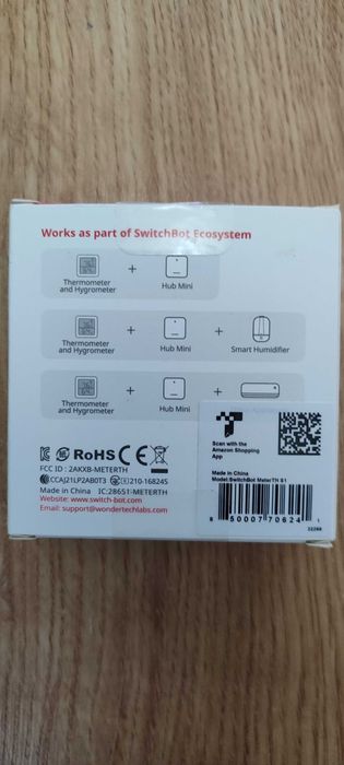 SwitchBot Meter termometr higrometr Bluetooth Alexa