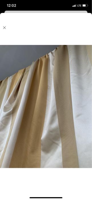 Штори кремові 215х240см