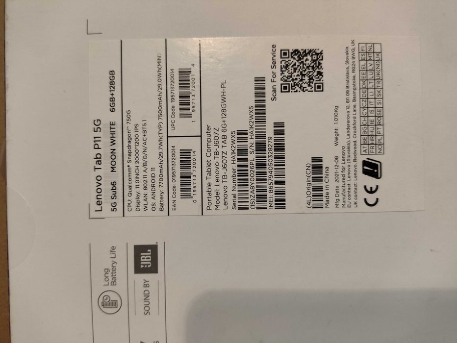 Tablet Lenovo Tab P11 5G
