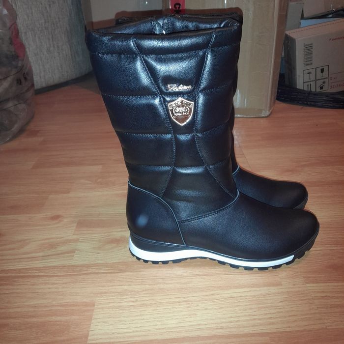 Зимові сапожки кожані