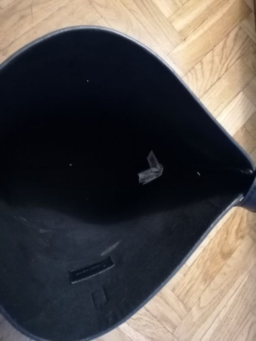 Torebka czarna z paskiem