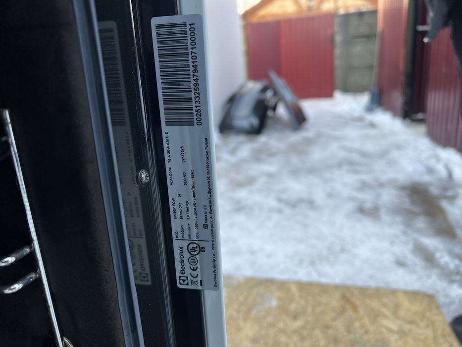 Індукційна плита з електродуховкою Electrolux  EKG6516EOW, 60 см!