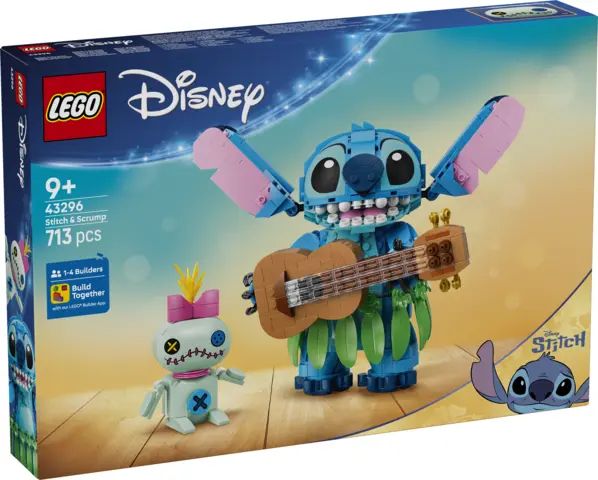 LEGO(R) DISNEY 43296 Stitch & Scrump. LEGO. Nowy Produkt